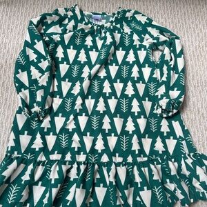 Green and White Girls Nightgown